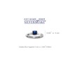 Cushion Cut Synthetic Blue Sapphire 925 Sterling Silver Stack/Stackable Solitaire
