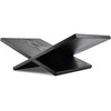 Honygebia Solid Wood Book Stands - Cross Frame Black Oak