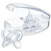 Chicco Chupete de silicona suave, Transparente, 0-6 Month