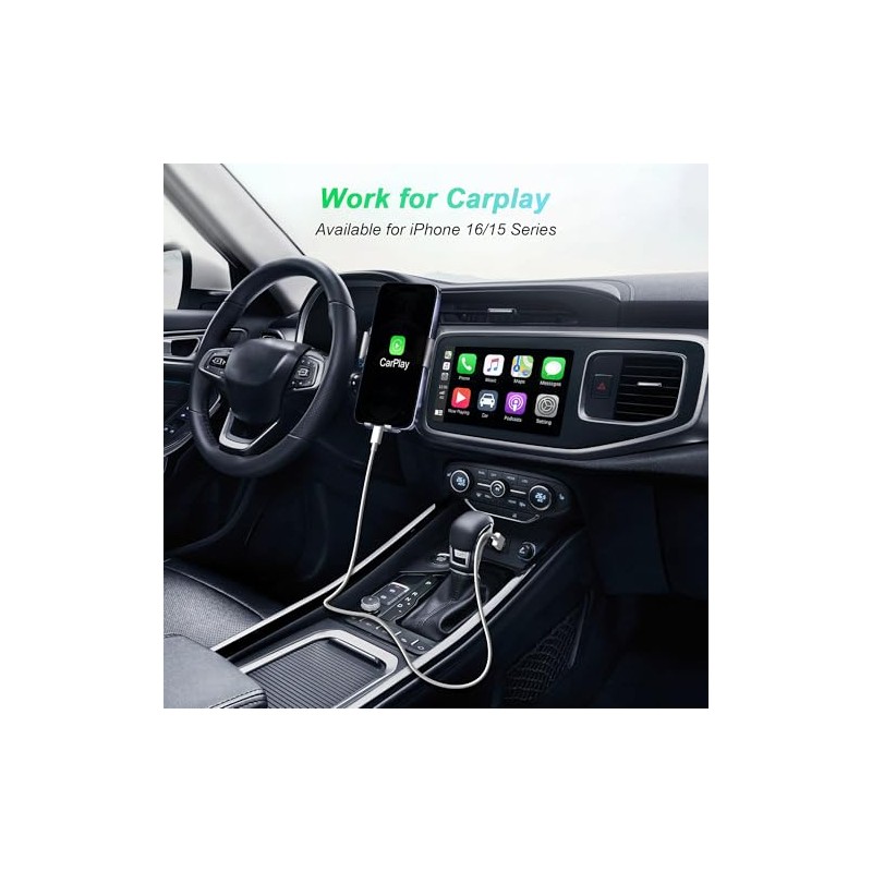 Cable USB a USB C de 6 pies, paquete de