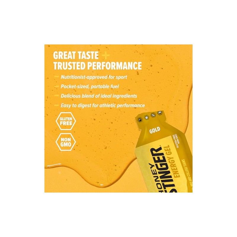 Honey Stinger Gold Gel, 24 packets x 34g