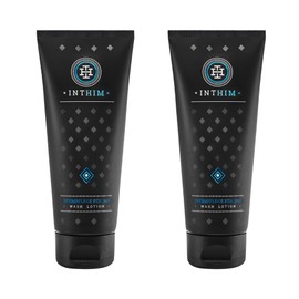 IntHim Antibacterial Intimate Wash Lotion for Men - pH Skin Neutral Intimate Care Men for Itching, Dry Skin & Ideal After Sports (2 x 200 ml)