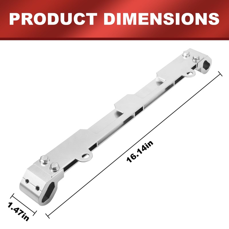 seork Tool Rail Mount Threaded Rails Fits for Milwaukee Packout