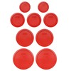 Pyrex (2) 7202-PC 1-Cup, (3) 7200-PC 2-Cup, (2) 7201-PC 4-Cup,