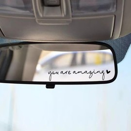 2 x Car Vinyl Sticker You Are Amazing Laptop Sticker Aesthetic Stickers Girl Water Bottle Sticker Girl Friend Computer Stickers Gifts New Car Decal (Black)