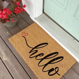 Welcome Stencils for Painting on Wood Door mats, Reusable Funny Hello Welcome Home Stencils for Doormat Crafts Furniture Sign DIY Canvas (mat10)
