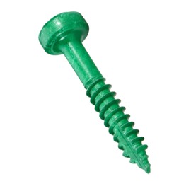 ARMOR TOOL Pocket Hole Screws - 1" Fine Thread Screws 500 Piece with Green Color Coat & Square Drive - AP-F-100-500
