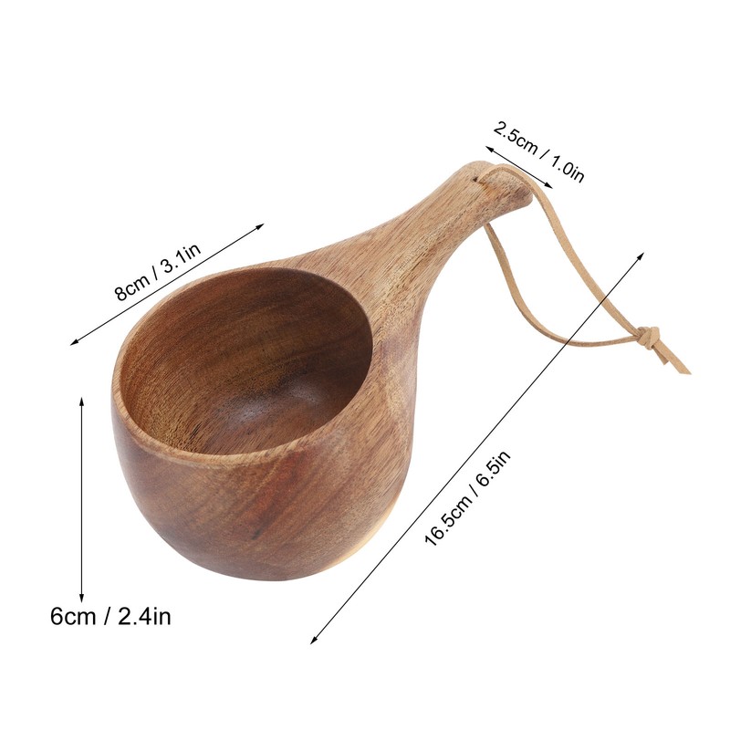 Wooden Coffee Cup 220ML Eco Friendly Portable Heat Insulation Coffee