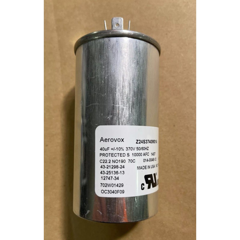 Aerovox New 2-pcs Aerovox Capacitors Z24S3740M01A 40uF 370V 50/60Hz 10000AFC