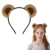 CURASA Brown Bear Ears Headband Animal Chipmunk Ears Teddy Bear