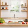 Small Glass Cutting Board,Clear Tempered Glass for Kitchen 1 Pcs