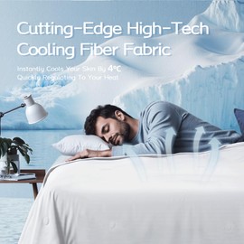 Lightweight Summer Bedding Comforter for Hot Sleepers Super Cozy Blanket for Night Sweats Double-Sided Soft Cooling Comforter Bright White Twin 50"x 70"