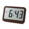 ADESSO FLC-05 Leather Radio Clock Large Digital Clock Table Clock