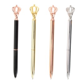 Operitacx Gel Pen Collection 0.7mm Metal Crown Pens for Kids Students and Artists