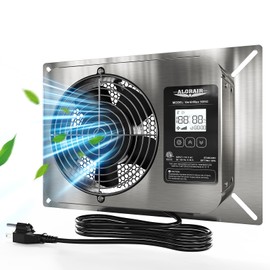 ALORAIR 300 CFM Crawlspace Ventilator Fan with Humidistat, Stainless Steel Exhaust Vent Fans with Digital Display, Timing Cycle, Freeze Protection Thermostat, for Basement, Garage, Attic, Grow Tent
