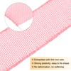 QUARKZMAN Burlap Ribbon Fabric Wired Edge Ribbons Pink 1-1/2 Inch