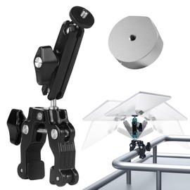 Starlink Mini Mount, Starlink Mini Roof Rack Mount, Starlink Mini Rv Ladder Mount, Adjustable Aluminum Alloy Clamp Mount for Yacht, Camping Travel Portable Starlink Mini Accessories