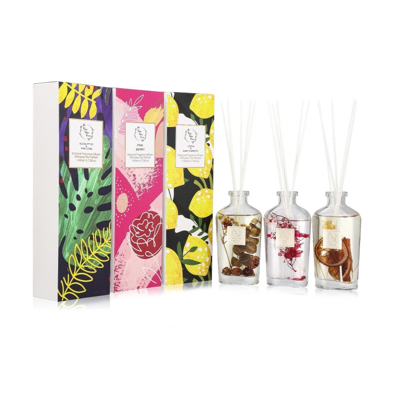 Pretty Valley Home-Botanical Reed Diffuser (EUCALYPTUS PINE CONE)-4.73fl oz