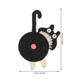 Mikinona Cute Coaster Knitted Material Heat-Insulated Cup Mat Non-Slip Table Decor Quirky Home