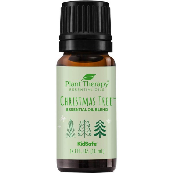 Plant Therapy Christmas Tree Holiday Essential Oil Blend 100% Pure, Undiluted, Natural, Therapeutic Grade 10 mL (1/3 oz)