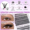 Pawotence 속눈썹 연장 키트 DIY 280pcs 클러스터 키트, 9-16mm 30D