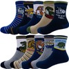 Kids Boys Fashion Cartoon Dinosaurs Pattern Sport Socks 10 Pairs