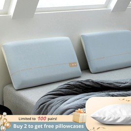 Deep Sleep Memory Foam Pillow for Side & Back Sleepers - Premium Comfort with Double Core Memory Foam - Pillow Thickness: 4-inch Thickness