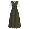 CR ROLECOS Renaissance Costume Dress Women Medieval Costume Pirate Overdress