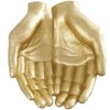 Deco 79 Polystone Hands Decorative Sculpture Open Home Decor Statue,