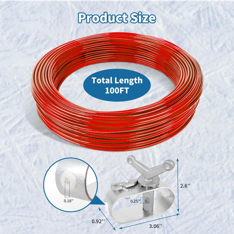 100ft Pool Cover Cable & 2 Winch Suitable for Above
