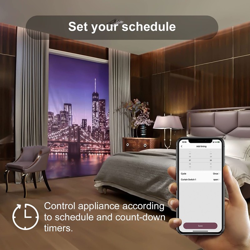Alexa Roller Shutter Switch, WiFi Roller Shutter Switch, Smart Blinds