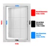 Teqooza 8x12 inch Plastic Access Panel for Drywall Ceiling Reinforced