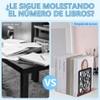 3 Sujetador de Libros-Sujetalibros de Metal Antideslizante Resistente, Sujetalibros para