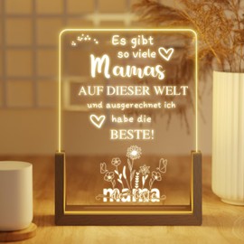 Sunwuun Mum Gift LED Acrylic, Gifts for Mum for Mother's Day, Birthday, Christmas from Daughter & Son - Best Gifts for Mothers Mother's Day Gift (Mum)