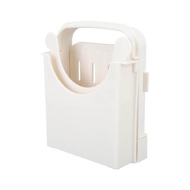 Cortador de Pan, Máquina Rebanadora de Tostadas Plegable ABS Guía Ajustable Corte de Pan para Herramientas para Hornear en el Hogar Tienda de Restaurante de Cocina Portátil