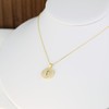 Shiny Cross Coin Necklace for Women | 2 cm Pendant