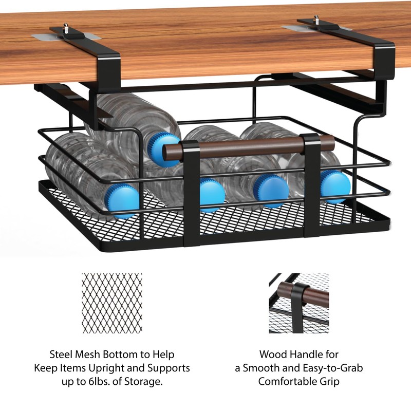 Home Zone Living 2-Pack Under Shelf Pull-Out Drawer Kitchen Cabinet