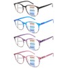 Ronecool Progressive Multifocus Reading Glasses, Blue Light Blocking Computer Readers