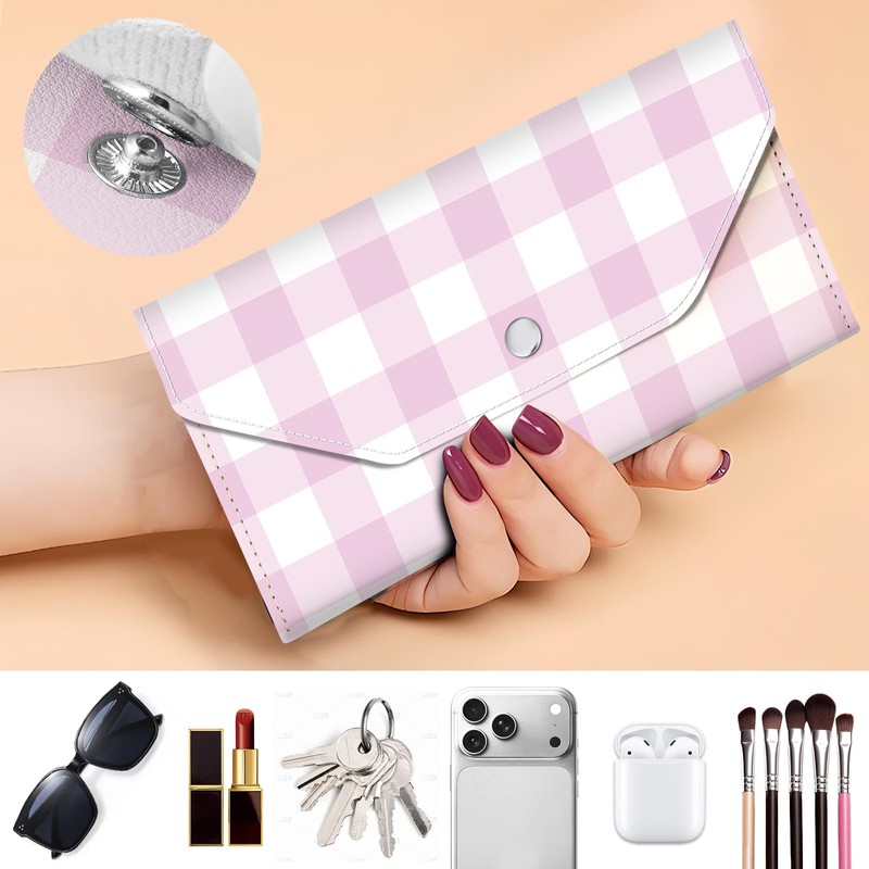 APVDSH Cash Envelope Wallet, Reusable Budget Money Wallet, Cute PU