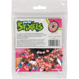 Perler Beads No Iron Stixels Crafts, Donut Keychain Kid's Craft Kit, 152 pcs