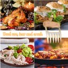 2-Piece BBQ Bear Claws, Stainless Steel BBQ Meat Claws for