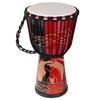 LIEKE Djembe Drum 10'' x 20'' African Drum Carved of