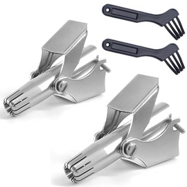 Jaasuee Manual Nose Hair Trimmer for Men & Women, Stainless Steel, Waterproof, No Battery Needed with Cleaning Brush Trimmer for Ear,Moustache and Whiskers Hair, Metal