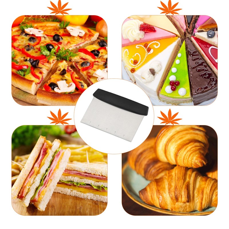 Loimon 3-in-1 Stainless Steel Scraper Chopper - 304 Rust-Proof with