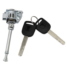 XQSMWF Front Left Driver Side Door Lock Cylinder with 2 Keys Compatible with Honda Civic 2016 2017 2018 2019 2020 2021 Replace 04921-TBA-A01 04921TBAA01