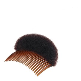 2Pcs Women Lady Girls Soft Sponge Foam Base Inserts Bump Up Hair Pads Hair Styling Clip Stick Bun Maker Clip Comb Braid Tool Accessories Braid Tool（Brown）