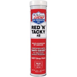 Lucas Oil Red "N" Tacky Grease - 14 oz Tube / Cartridge - 8  Pack