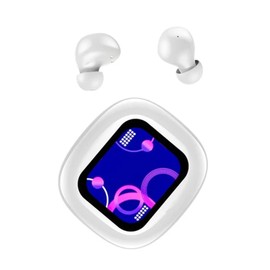 Ttbesmi Touch Screen Earbuds Wireless Bluetooth Earphones ANC Noise Cancelling Waterproof Touchscreen Earbuds with Smart Screen Touch Case Small Tiny Smallest in Ear Earbud Long Battery Life Ear Buds
