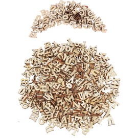 400 Pcs Mini Wooden Letters for Crafts, 1.5x1.4cm Wooden Alphabet Wooden Letters Large Embellishment for Scrapbooks Signs Small Wooden Alphabet Letters for DIY Craft Wall Decors