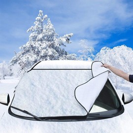 SmashingDealsDirect® Snow Ice Frost Sun UV Dust Water Resistant Heavy Duty Ultra Thick Protective Windscreen Cover Car Windshield Cover for Cars SUVs All Seasons Summer & Winter